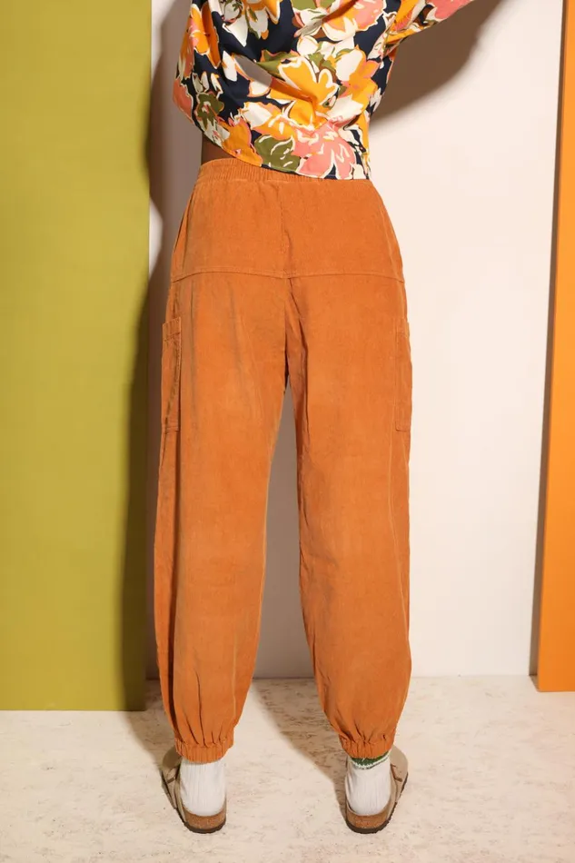 Women Everett Trouser Corduroy Ochre LF Markey Trousers