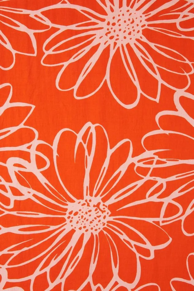 Women Faithfull The Brand Dresses Abbas Midi Dress La Sirena Floral Print Orange 8211 Final Sale