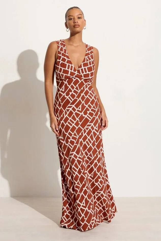Women Faithfull The Brand Dresses Acacia Maxi Dress La Pacifica 8211 Final Sale