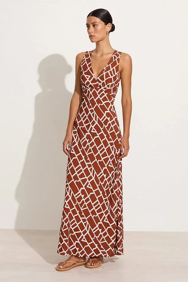 Women Faithfull The Brand Dresses Acacia Maxi Dress La Pacifica 8211 Final Sale
