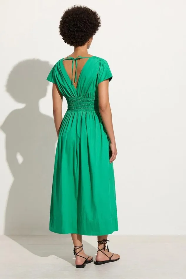 Women Faithfull The Brand Dresses Agnes Midi Dress Verde