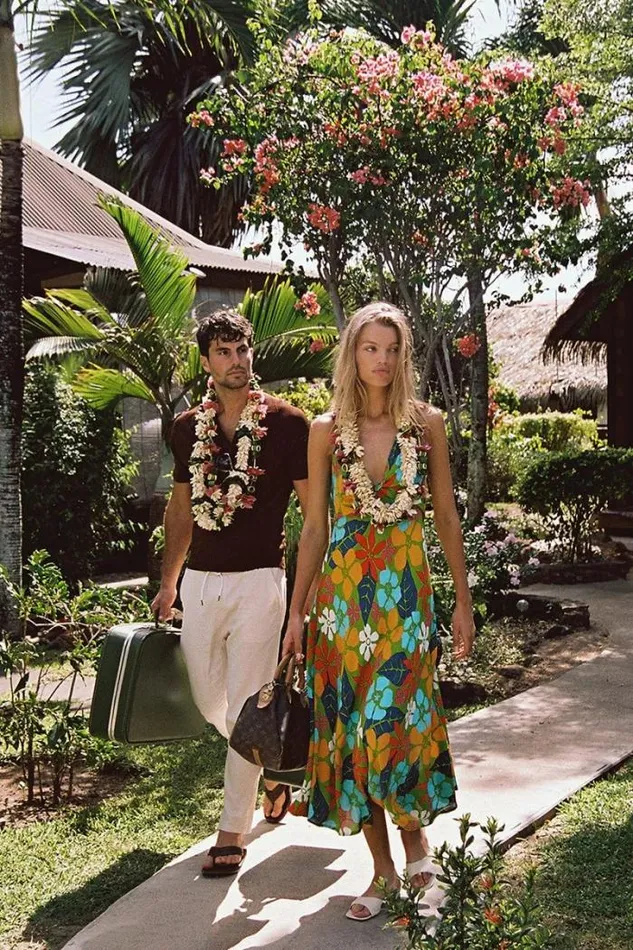 Women Faithfull The Brand Dresses Artemisia Midi Dress Costa Rei Floral Print 8211 Final Sale