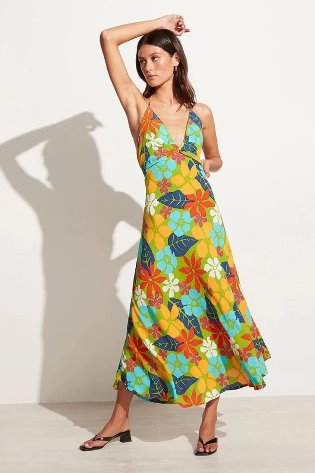 Women Faithfull The Brand Dresses Artemisia Midi Dress Costa Rei Floral Print 8211 Final Sale