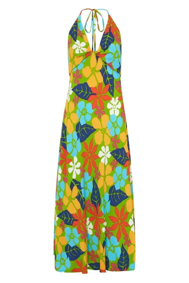 Women Faithfull The Brand Dresses Artemisia Midi Dress Costa Rei Floral Print 8211 Final Sale