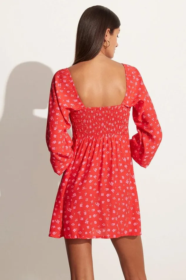 Women Faithfull The Brand Dresses Ballari Mini Dress Sunset Floral Print 8211 Final Sale