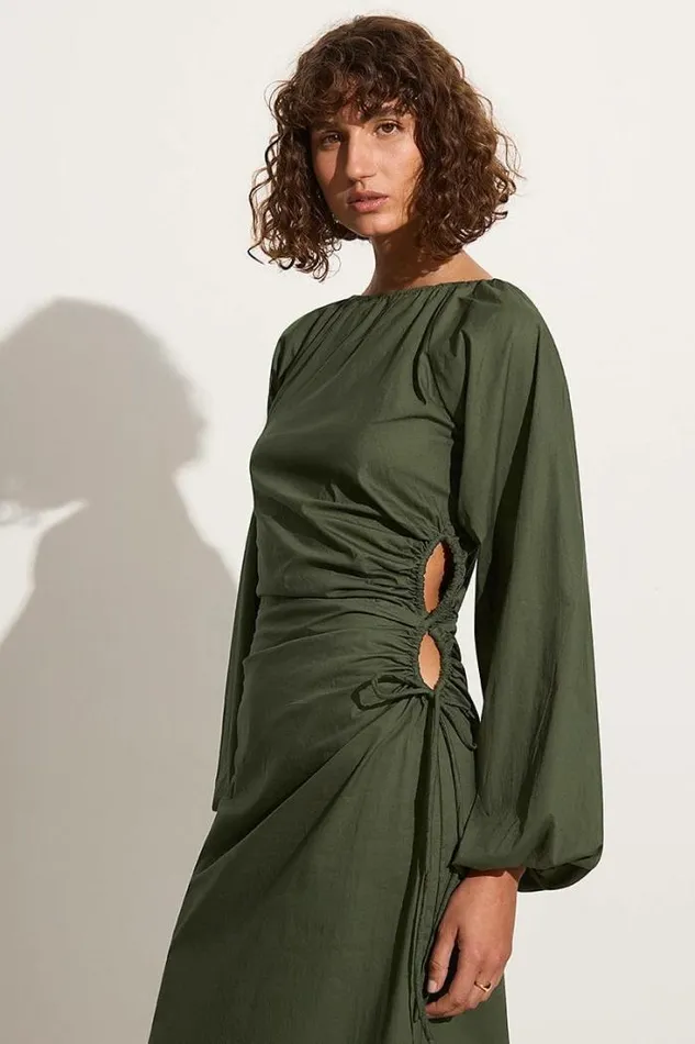 Women Faithfull The Brand Dresses De Deus Midi Dress Pine