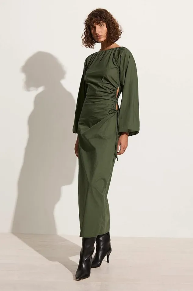 Women Faithfull The Brand Dresses De Deus Midi Dress Pine