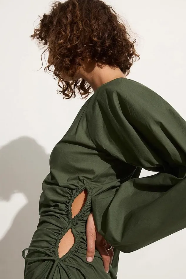 Women Faithfull The Brand Dresses De Deus Midi Dress Pine