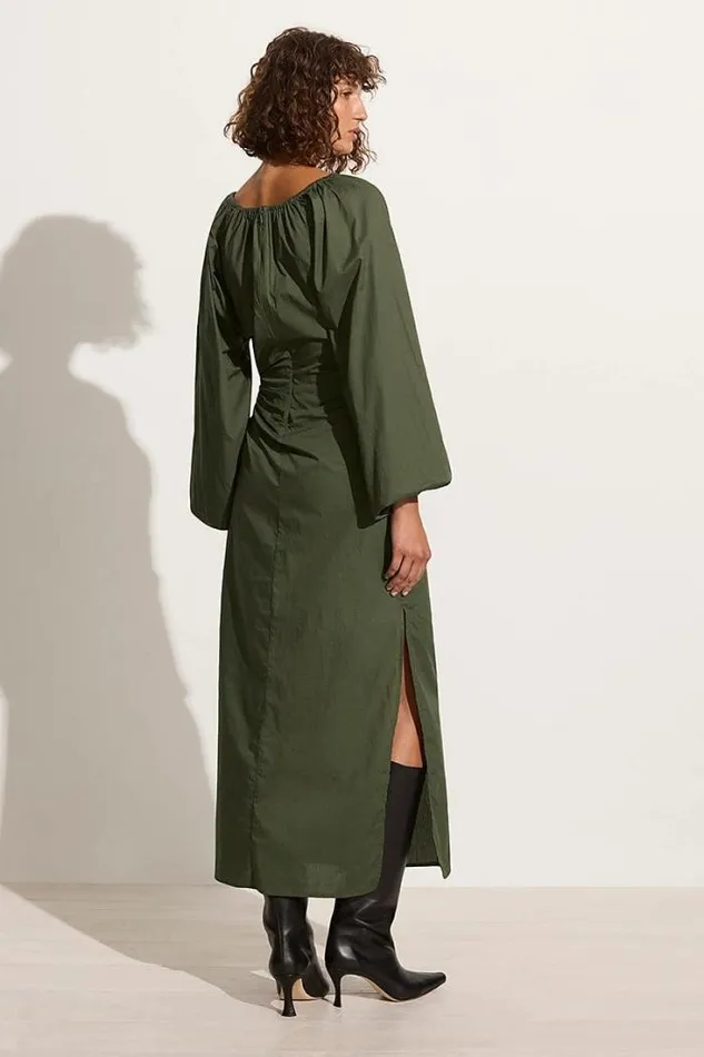 Women Faithfull The Brand Dresses De Deus Midi Dress Pine