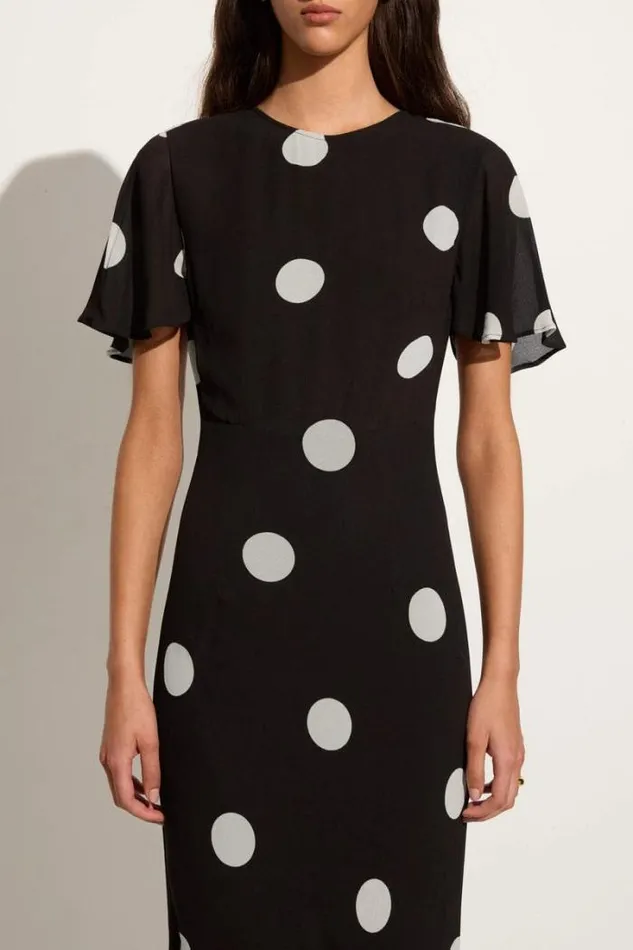 Women Faithfull The Brand Dresses Esperanza Maxi Dress Veia Polka Dot Chocolate