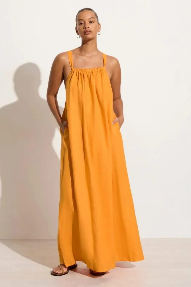 Women Faithfull The Brand Dresses Gaiya Maxi Dress Tuscan Sun 8211 Final Sale Women Faithfull The Brand Dresses Gaiya Maxi Dress Tuscan Sun 8211 Final Sale
