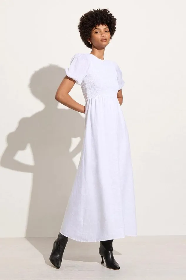 Women Faithfull The Brand Dresses Gloria Midi Dress White