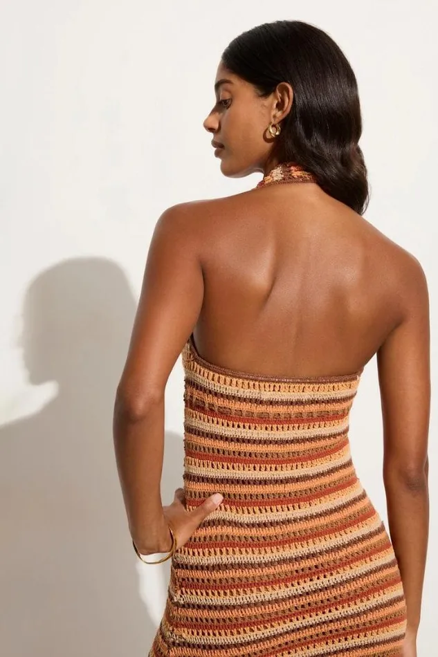 Women Faithfull The Brand Dresses Isili Crochet Maxi Dress Melon Exclusive 8211 Final Sale