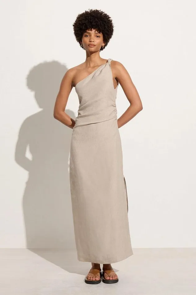 Women Faithfull The Brand Dresses Jomana Midi Dress Natural