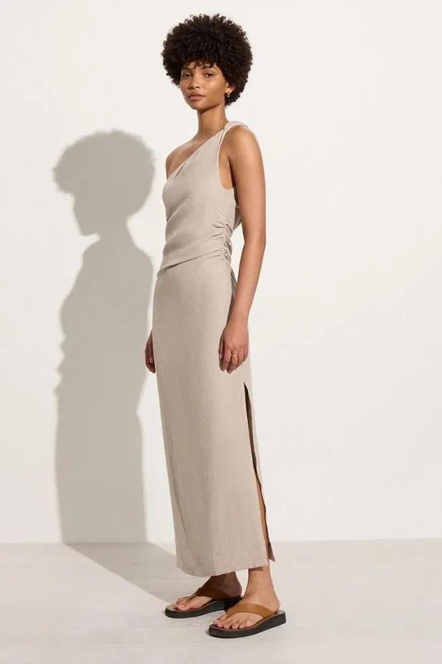 Women Faithfull The Brand Dresses Jomana Midi Dress Natural