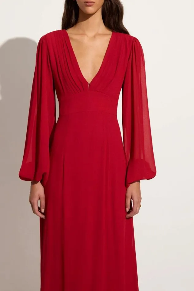 Women Faithfull The Brand Dresses Margarite Maxi Dress Ruby