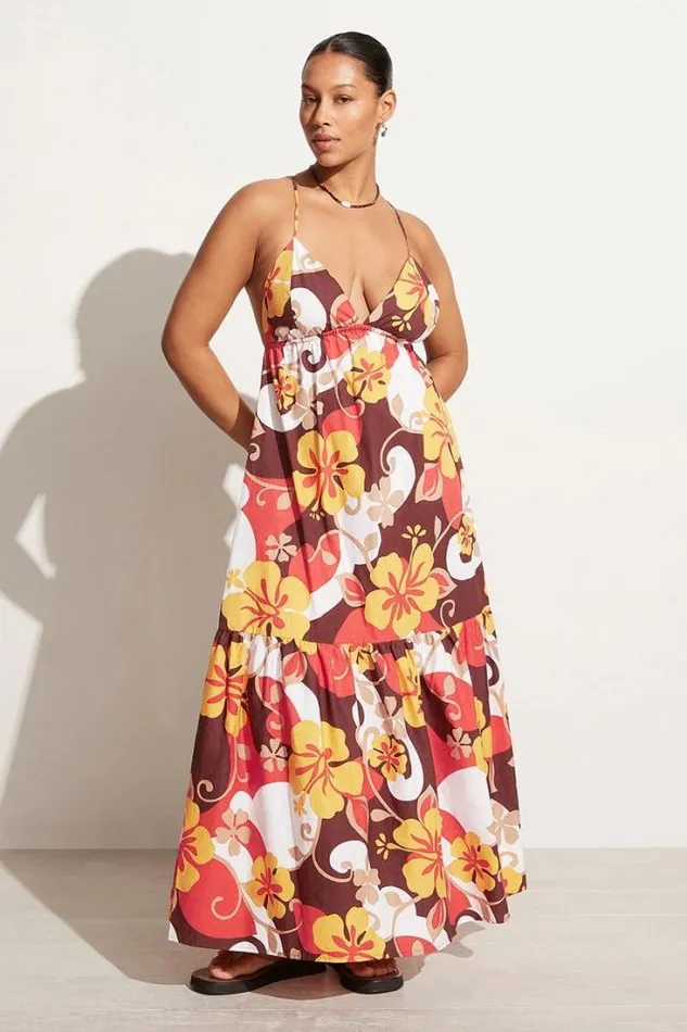Women Faithfull The Brand Dresses Noma Midi Dress Ulani Floral Print 8211 Final Sale Women Faithfull The Brand Dresses Noma Midi Dress Ulani Floral Print 8211 Final Sale
