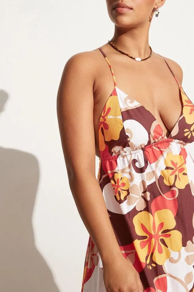 Women Faithfull The Brand Dresses Noma Midi Dress Ulani Floral Print 8211 Final Sale