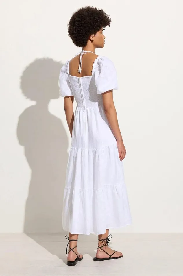 Women Faithfull The Brand Dresses Palacio Midi Dress White