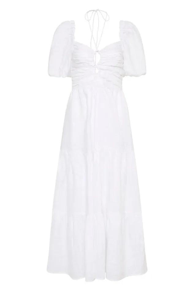 Women Faithfull The Brand Dresses Palacio Midi Dress White