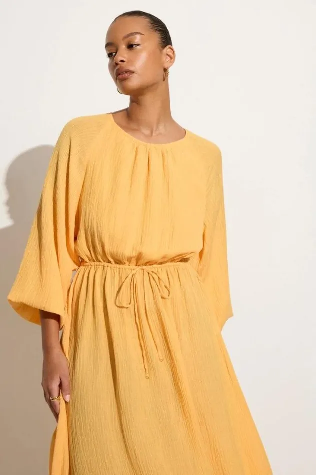 Women Faithfull The Brand Dresses Rosalie Maxi Dress Saffron 8211 Final Sale