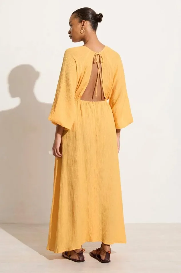 Women Faithfull The Brand Dresses Rosalie Maxi Dress Saffron 8211 Final Sale