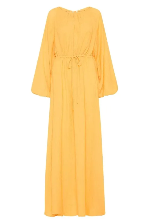 Women Faithfull The Brand Dresses Rosalie Maxi Dress Saffron 8211 Final Sale