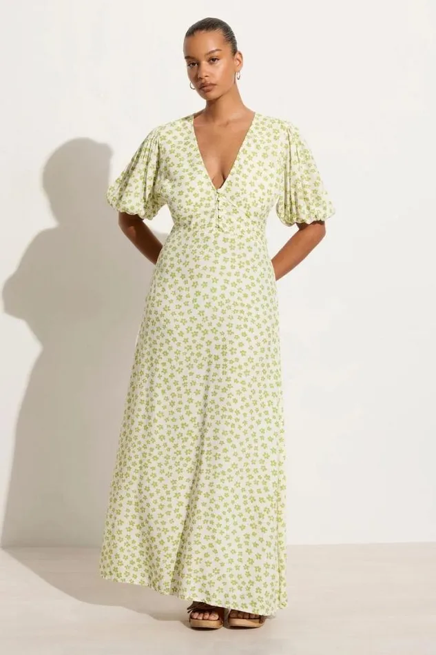 Women Faithfull The Brand Dresses Rubinetti Maxi Dress Gita Floral Green 8211 Final Sale Women Faithfull The Brand Dresses Rubinetti Maxi Dress Gita Floral Green 8211 Final Sale