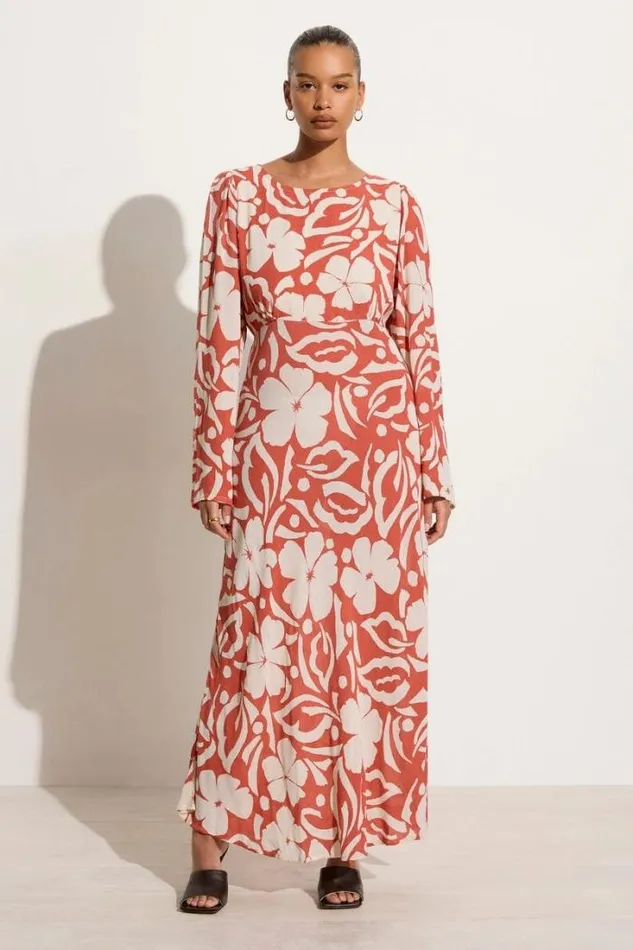 Women Faithfull The Brand Dresses Shiva Maxi Dress Pavito Floral Watermelon 8211 Final Sale Women Faithfull The Brand Dresses Shiva Maxi Dress Pavito Floral Watermelon 8211 Final Sale