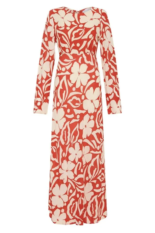 Women Faithfull The Brand Dresses Shiva Maxi Dress Pavito Floral Watermelon 8211 Final Sale