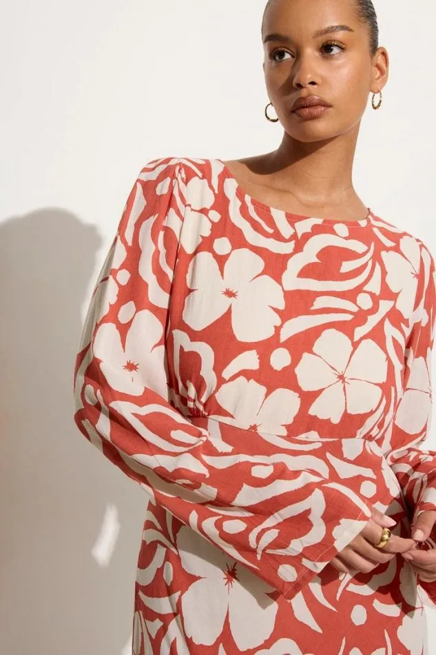 Women Faithfull The Brand Dresses Shiva Maxi Dress Pavito Floral Watermelon 8211 Final Sale