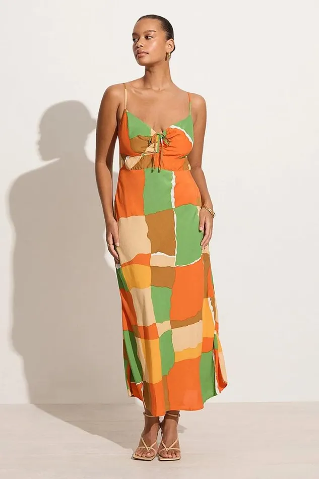 Women Faithfull The Brand Dresses Tempio Midi Dress Costa Smeralda Print 8211 Final Sale Women Faithfull The Brand Dresses Tempio Midi Dress Costa Smeralda Print 8211 Final Sale