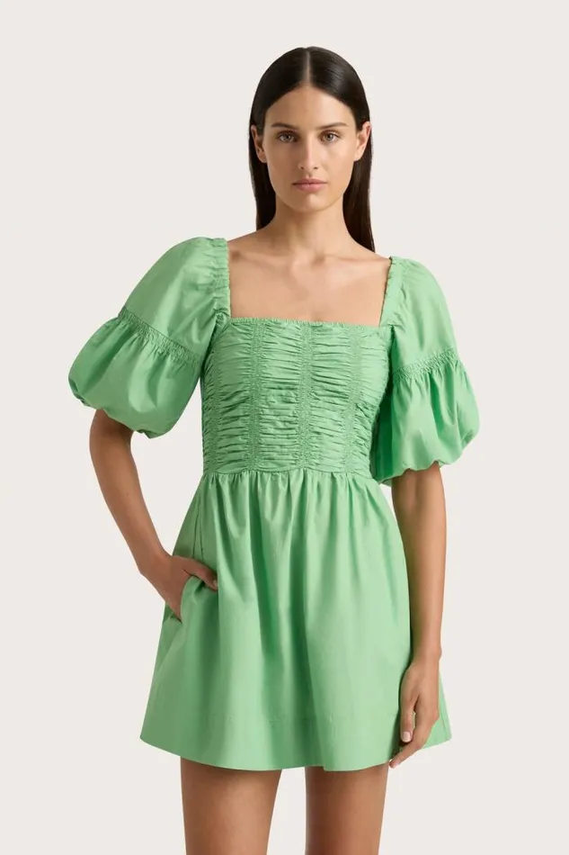 Women Faithfull The Brand Mini Dresses Belladonna Mini Dress Apple