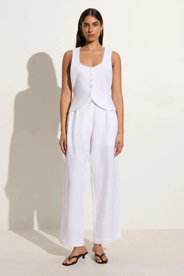 Women Faithfull The Brand Pants Duomo Pant White