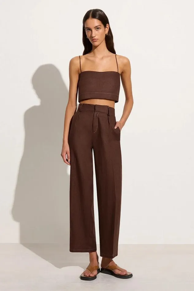 Women Faithfull The Brand Pants Ida Pant Cacao