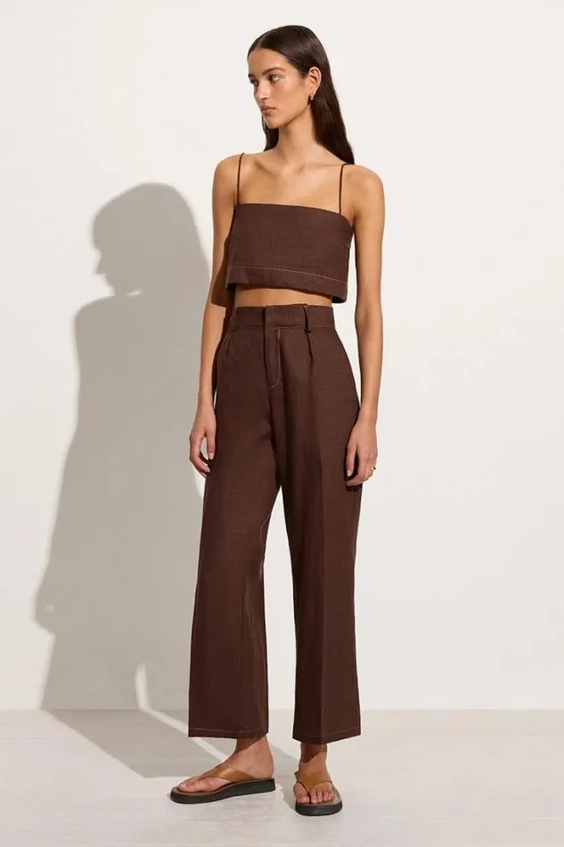 Women Faithfull The Brand Pants Ida Pant Cacao