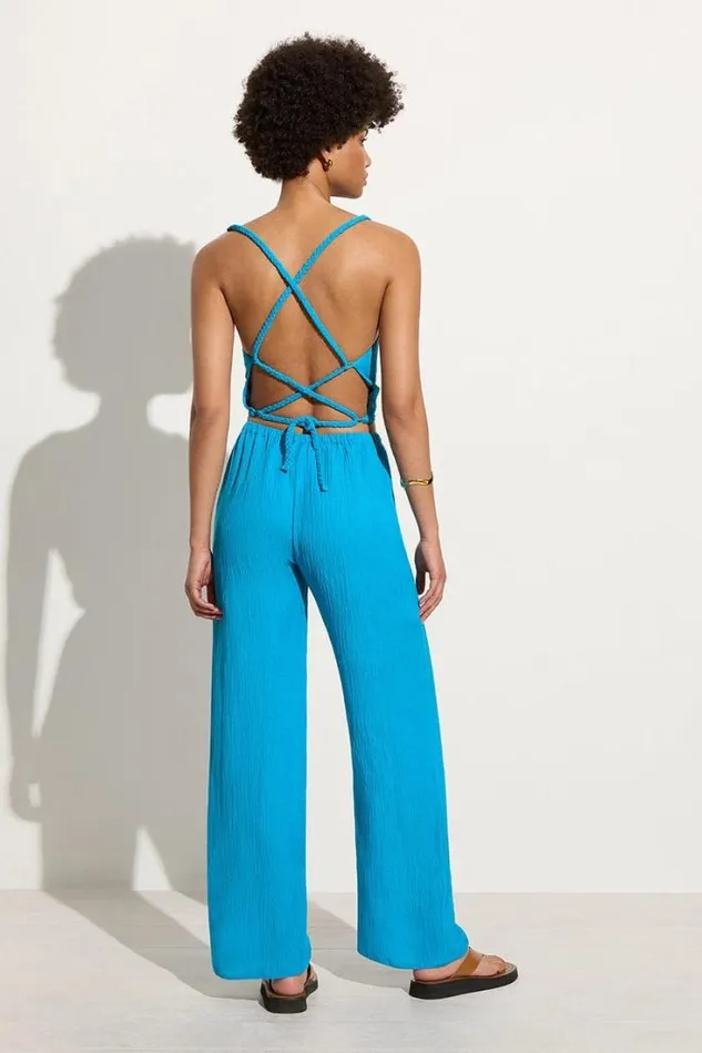 Women Faithfull The Brand Pants Melia Pant Turquoise