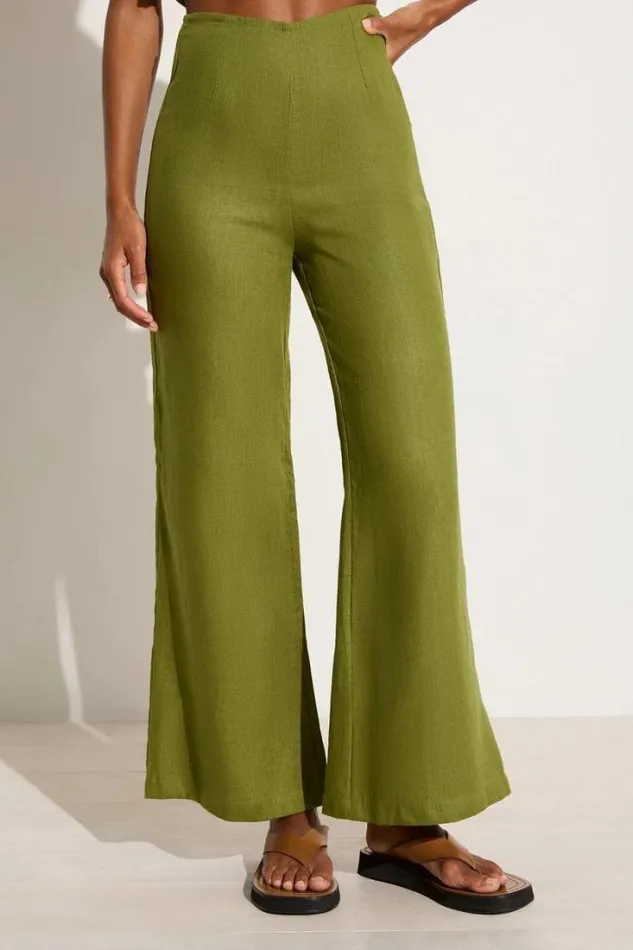 Women Faithfull The Brand Pants Ottavio Pants Palm Green 8211 Final Sale