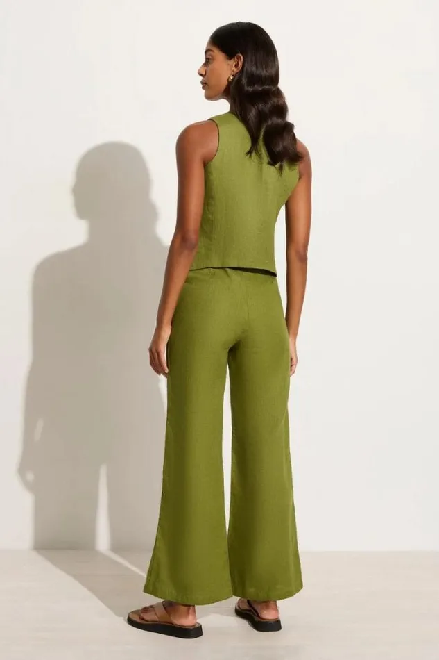 Women Faithfull The Brand Pants Ottavio Pants Palm Green 8211 Final Sale