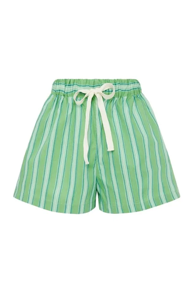 Women Faithfull The Brand Skirts and Shorts Amaro Short Akaia Stripe Green