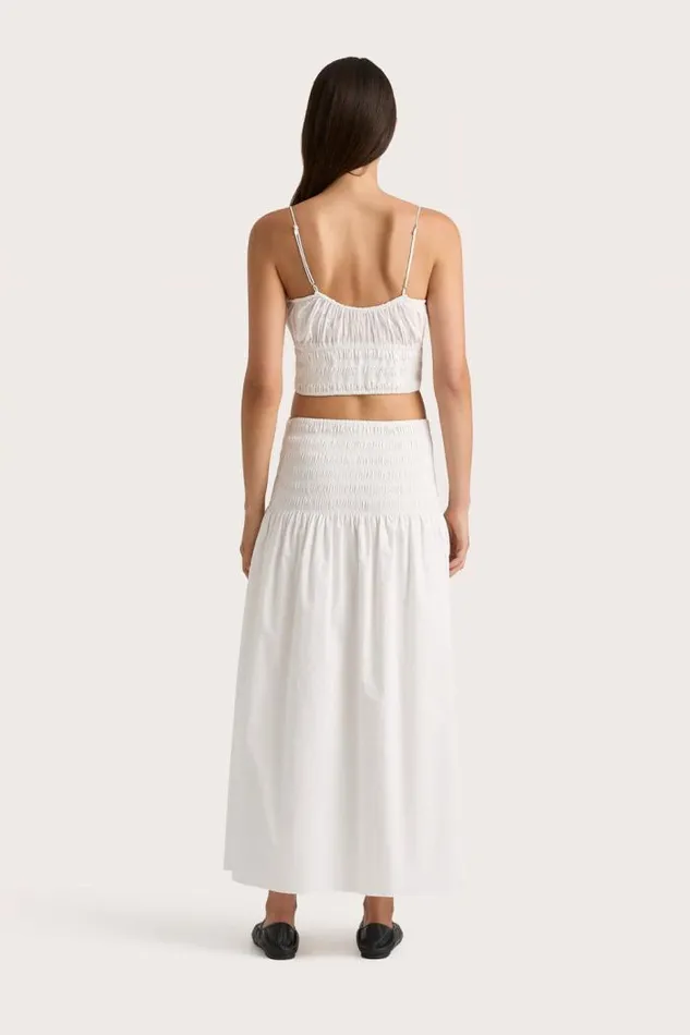 Women Faithfull The Brand Skirts and Shorts Baia Midi Skirt White