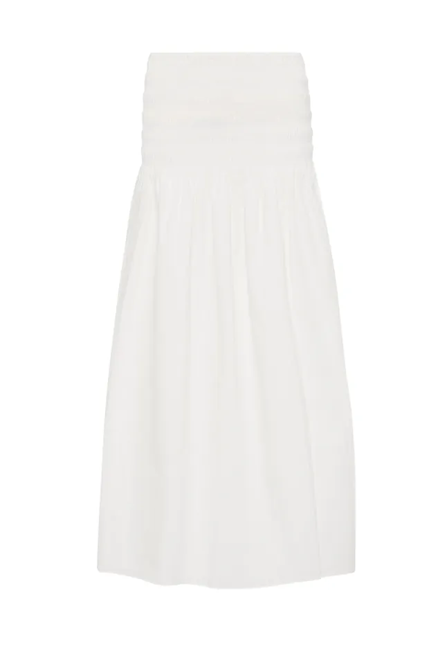 Women Faithfull The Brand Skirts and Shorts Baia Midi Skirt White