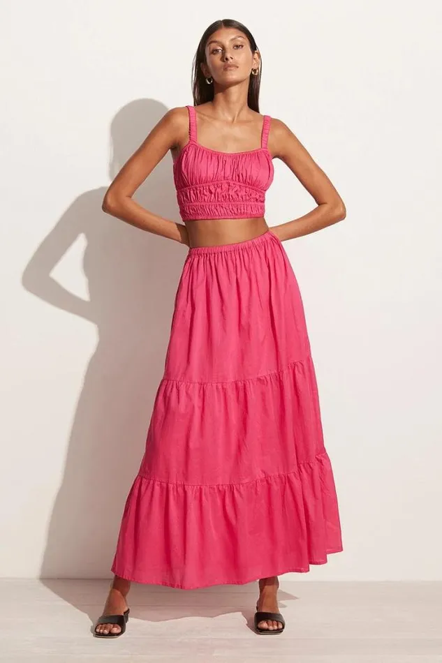 Women Faithfull The Brand Skirts and Shorts Ellaine Maxi Skirt Fuchsia 8211 Final Sale Women Faithfull The Brand Skirts and Shorts Ellaine Maxi Skirt Fuchsia 8211 Final Sale