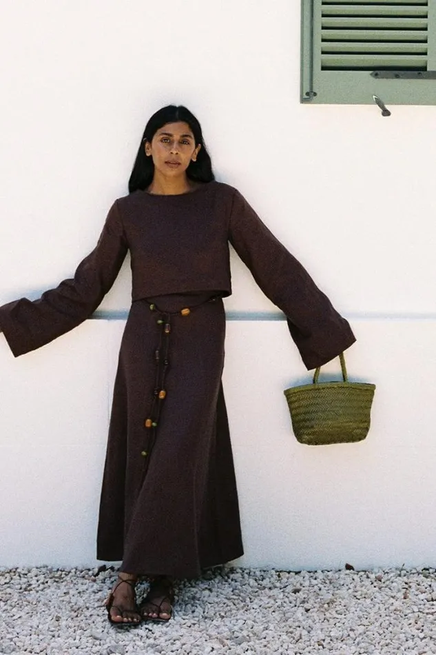 Women Faithfull The Brand Skirts and Shorts Es Raco Skirt Tobacco
