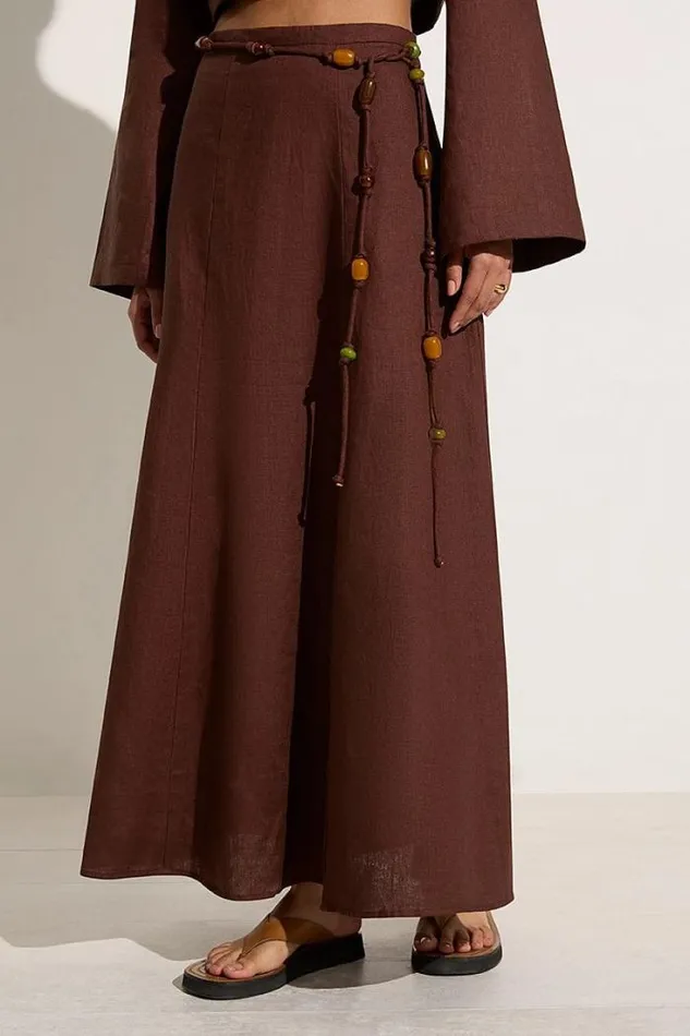 Women Faithfull The Brand Skirts and Shorts Es Raco Skirt Tobacco