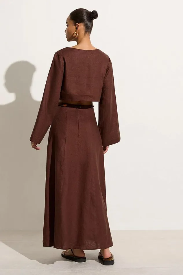 Women Faithfull The Brand Skirts and Shorts Es Raco Skirt Tobacco