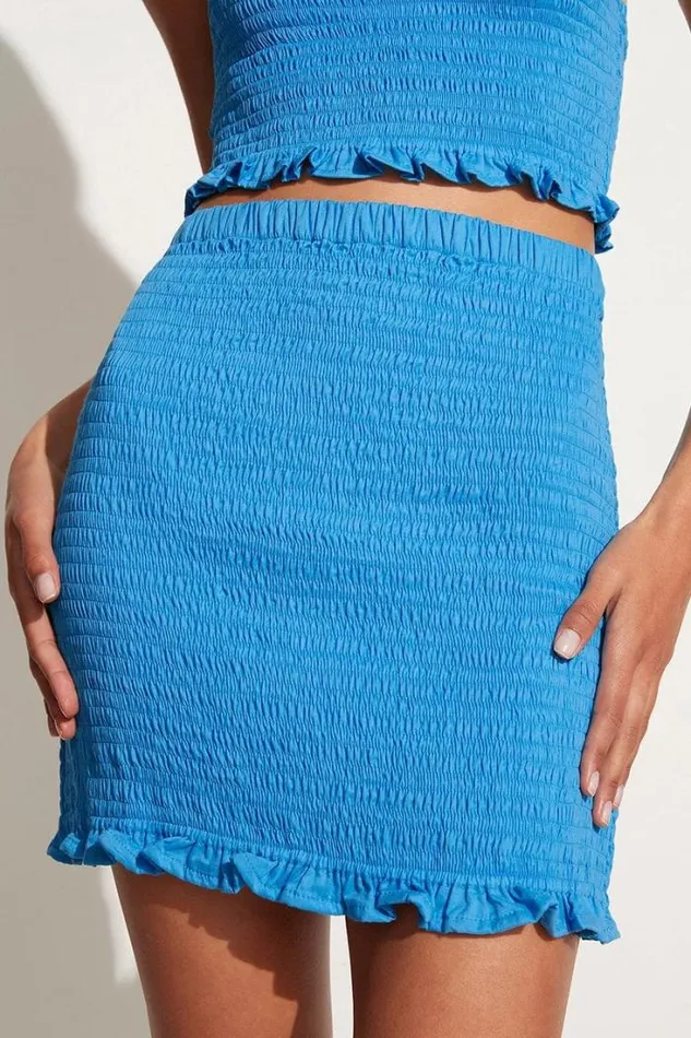 Women Faithfull The Brand Skirts and Shorts Esti Skirt Turquoise 8211 Final Sale