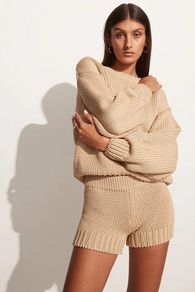Women Faithfull The Brand Skirts and Shorts Myles Knit Shorts Cream 8211 Final Sale Women Faithfull The Brand Skirts and Shorts Myles Knit Shorts Cream 8211 Final Sale
