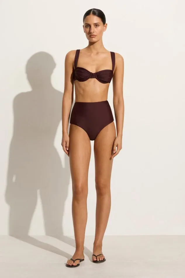 Women Faithfull The Brand Swim Bianca Bikini Bottoms Soil