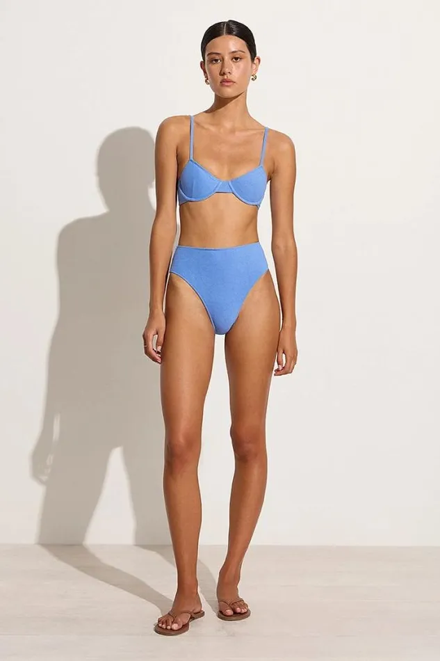 Women Faithfull The Brand Swim Citra Bikini Bottoms Sicilian Blue Towelling 8211 Final Sale Women Faithfull The Brand Swim Citra Bikini Bottoms Sicilian Blue Towelling 8211 Final Sale